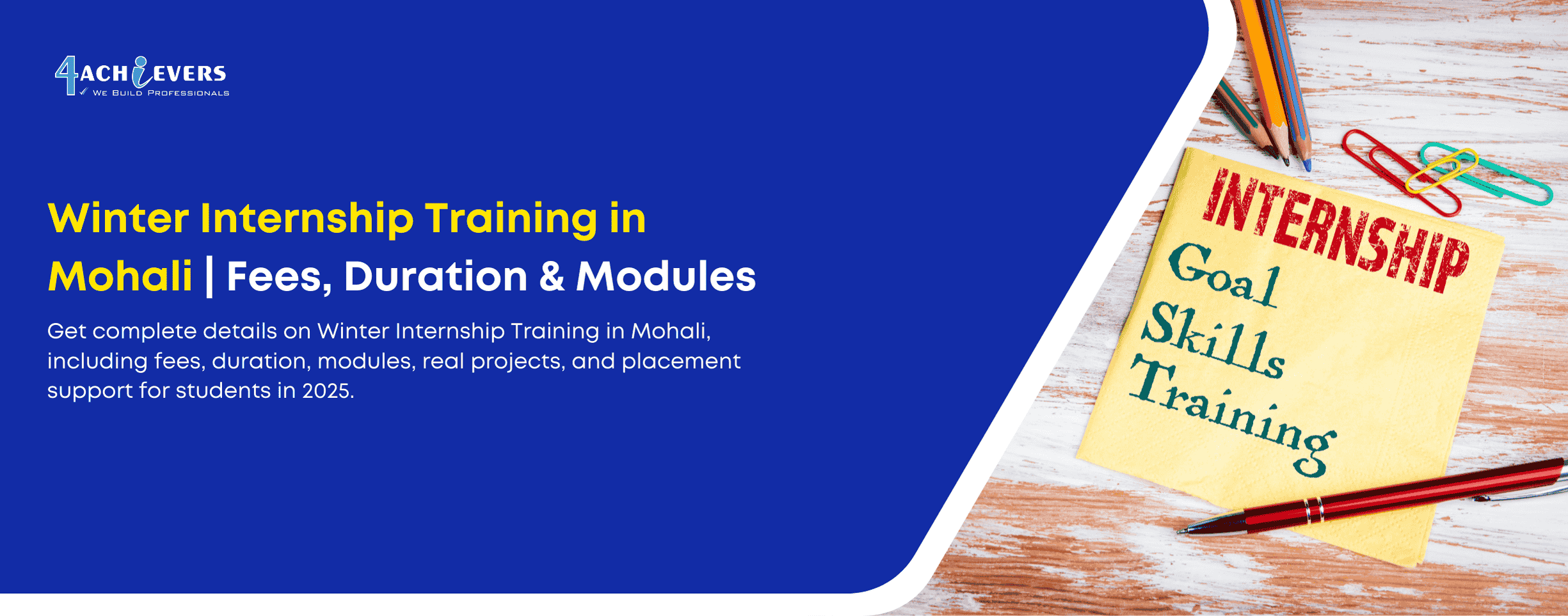 Winter Internship Training in Mohali | Fees, Duration & Modules